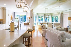 Interior - Stunning Lagoon Views.  Short Walk to Beach.  Newly Renovated Villa w/ Terrific Natural Light. (Kiawah Island)