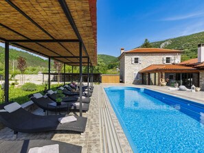 A heated pool