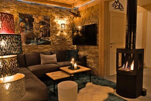 Living Room - Attractive chalet with sauna (Sankt Georgen am Kresichberg)