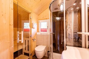 Shower, hair dryer