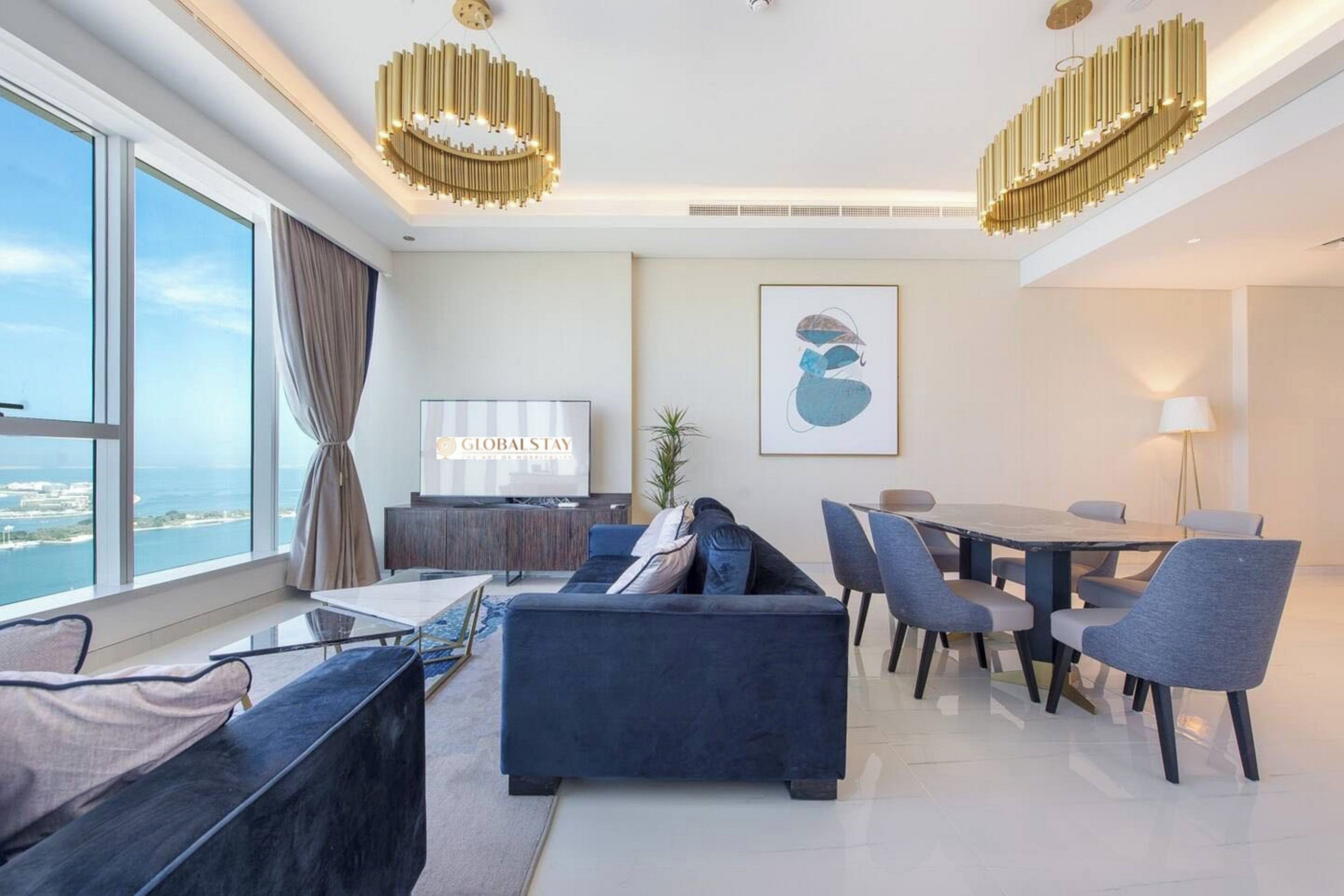 Superior Apartment, 2 Bedrooms, Sea View, Sea Facing | Living area | 52-inch flat-screen TV with digital channels, Netflix, Hulu