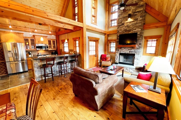 Open plan, so no one misses out on the action.