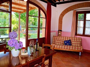 Living area - ROSETO Exclusive villa in San Gimignano. (Toscana)