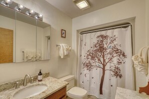 Hair dryer, towels