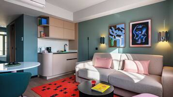 XL Studio with Kitchenette and Sofa Bed | Premium bedding, in-room safe, laptop workspace, soundproofing