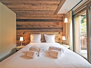 4 bedrooms, free WiFi, bed sheets - Luxury apartment with 4 bedrooms and 4 bathrooms in Méribel - 10 people (Méribel)