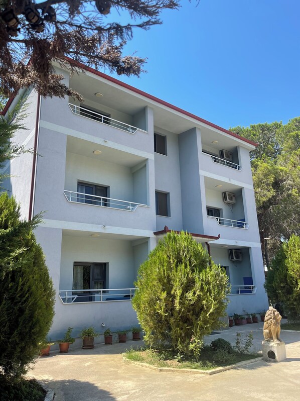 Voorkant van accommodatie