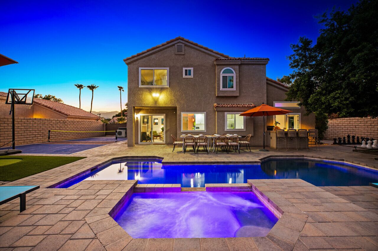 A heated pool