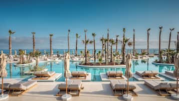 Indoor pool, seasonal outdoor pool