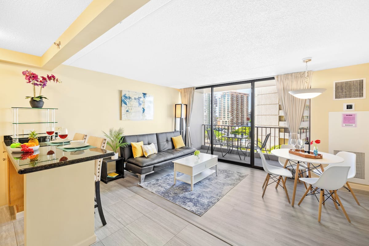 Lejlighed - 1 soveværelse - byudsigt (1 Bedroom) | Opholdsområde