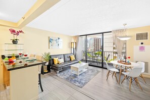 公寓客房, 1 間臥室, 城市景 (1 Bedroom) | 客廳