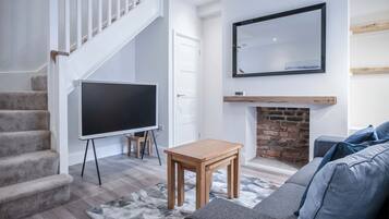 32-inch flat-screen TV with cable channels