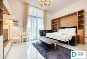 1 bedroom, iron/ironing board, free WiFi, bed sheets - Starz Tower Cozy Apartment in Dubai (Dubai)