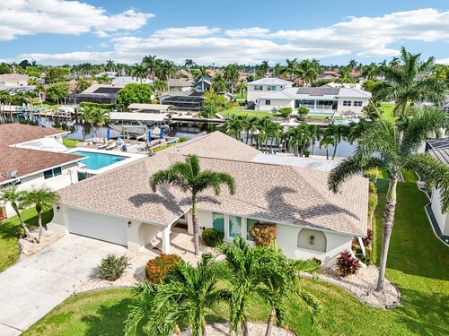 3 Bedroom Waterfront Retreat with Heated Pool & Boat Slip in Cape Coral, FL