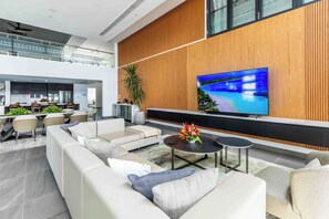 Luxury Waterfront Villas Denarau Island- 4 Bedrooms | Living area | 32-inch flat-screen TV with satellite channels, TV, streaming services - Trilogy Villas Denarau (Nadi)
