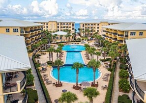 A heated pool - Adagio G-101 Pool-side 3/3 - Beautiful Corner Unit Newly Updated for 2025 (Santa Rosa Beach)