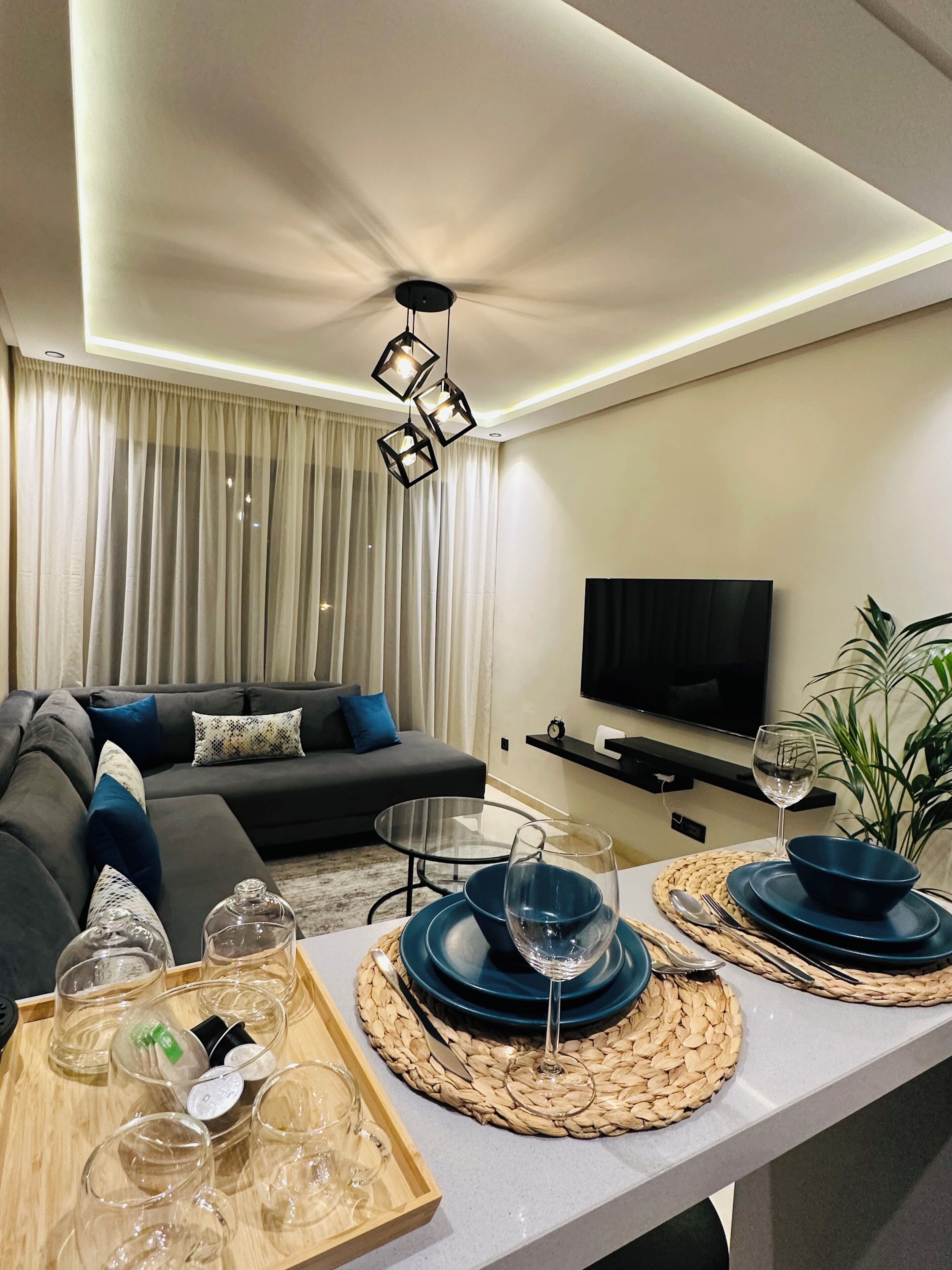 舒適公寓, 露台, 城市景 | 客廳