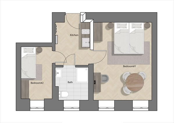 Floor plan - Vienna Residence, Prater - Exhibition Center #6461 (Vienna)