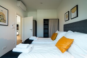 2 makuuhuonetta, silitysrauta/-lauta, ilmainen Wi-Fi, vuodevaatteet