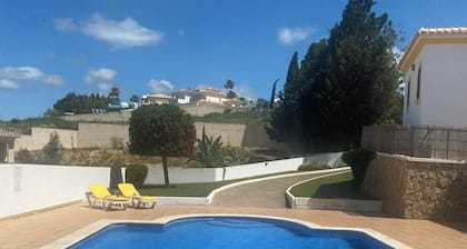 Albufeira holiday villa with large sun terrace shared pool and quiet location,