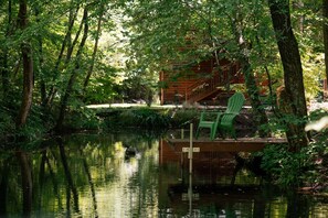 Property grounds - Olivers Hideaway | on Fightingtown Creek (Cherry Log)