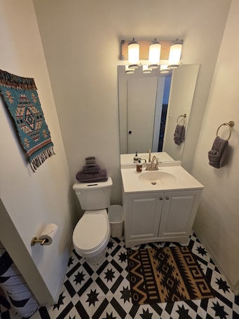 Traditional Single Room, 1 Queen Bed | Bathroom | Eco-friendly toiletries, towels, soap, shampoo. Southwest Motel