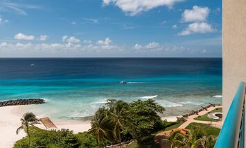 Balcony. Exact unit will be assigned upon arrival. Views, colors, and decor may vary.