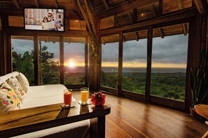 Living area - Cabañas Cochapunko I Espectacular vista 360 (Salango)