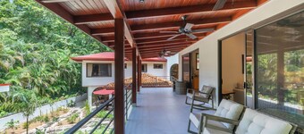 Gated Multi-Family Retreat-Jungle Villa w/ Lush Gardens walk 2 Pelada Beach