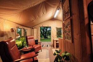 Interior - The River Tent at Hilla Ranch Glamping (San Saba County)