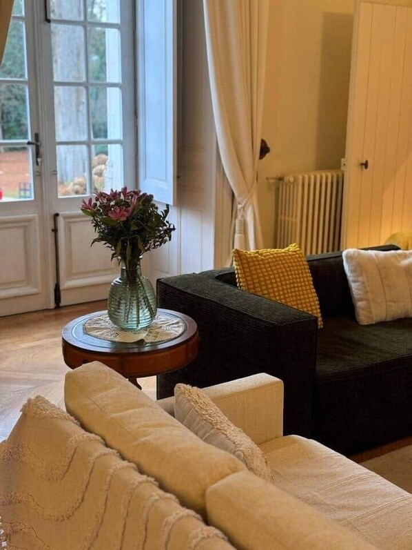 Televisión, chimenea, futbolito y tenis de mesa 