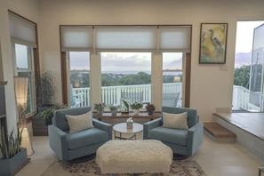 TV, fireplace - Bright, Private, Organic Farm Estate; Nestled in the lush canopy of Rincón (Aguada)