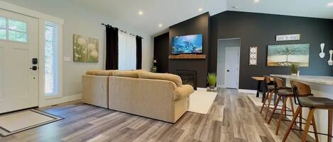 Smart TV, fireplace, offices