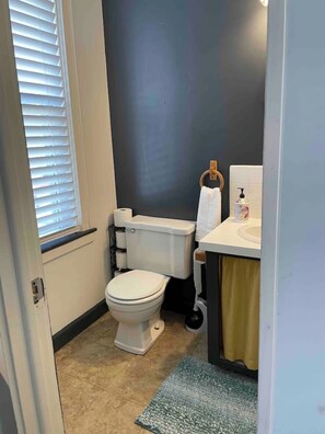 Shower, hair dryer, towels, soap - Cozy Studio 1/2 block to Church St & Shops-Pets (Burlington)
