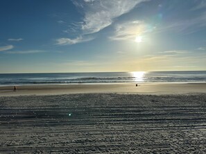 En la playa