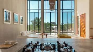 House (Villa 1, el espacio nos acerca al art) | Ruang tamu | TV skrin rata