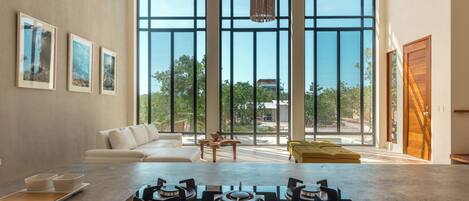 House (Villa 1, el espacio nos acerca al art) | Living area | Flat-screen TV