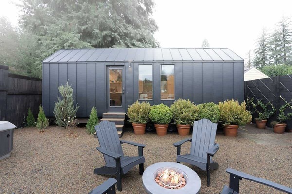 Our tiny home is thoughtfully designed to maximize comfort and functionality within a compact space. The Scandinavian-inspired interior boasts clean lines, natural materials, and a cozy atmosphere that invites you to unwind.