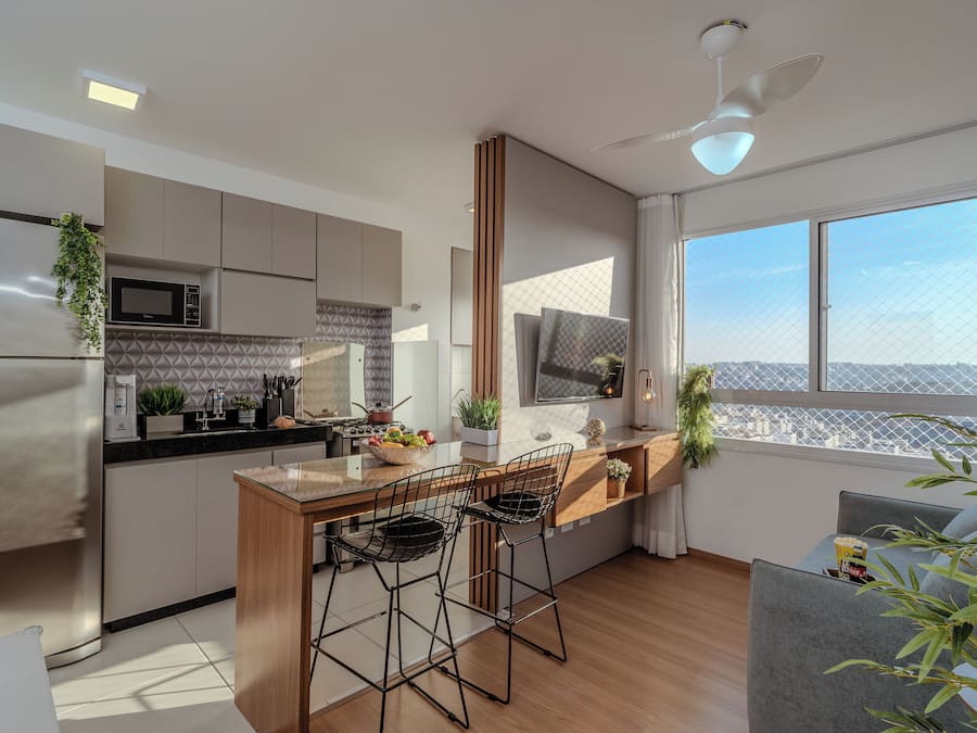 Apartment | Living room | 43-inch Smart TV with digital channels