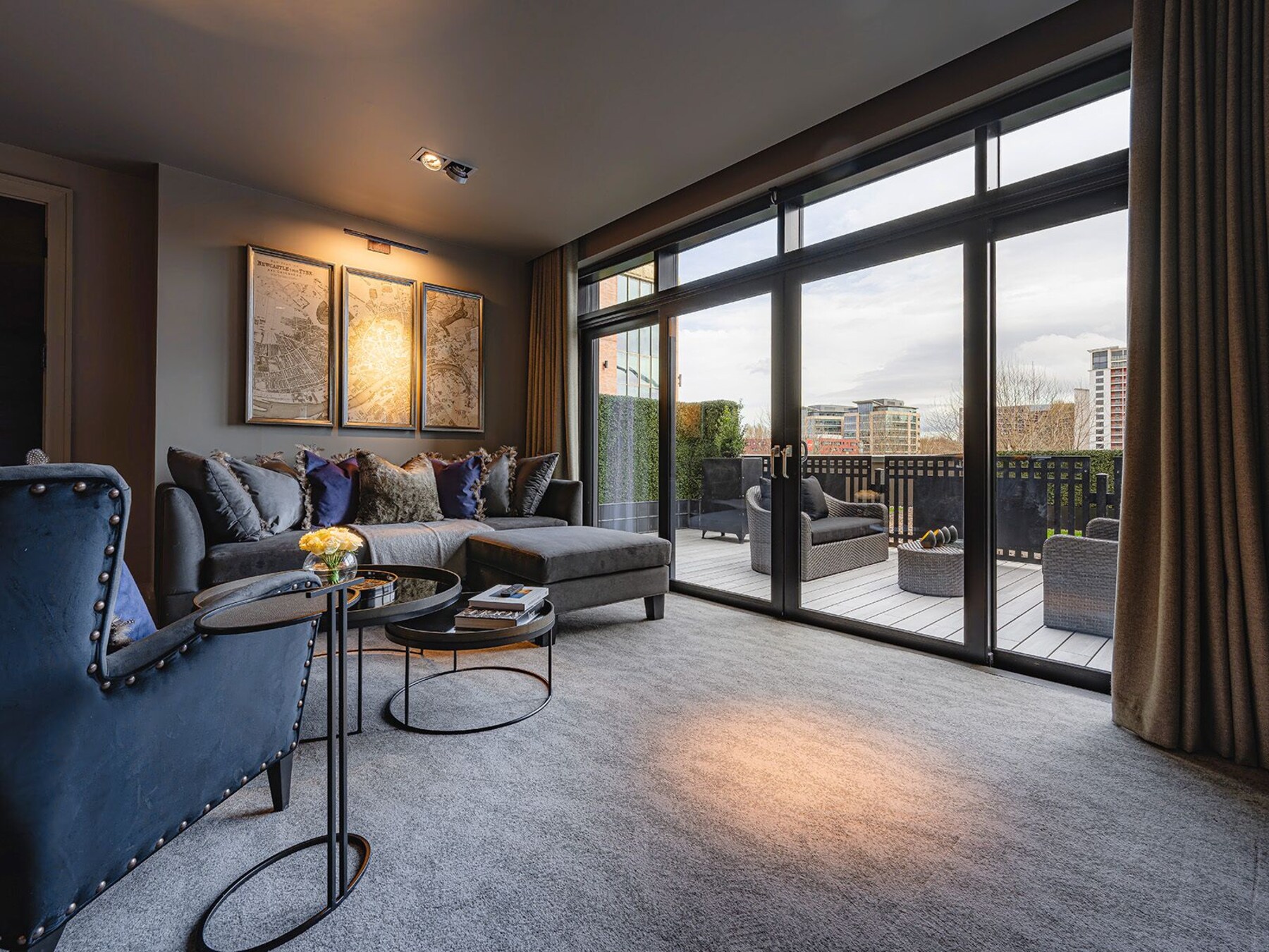 Deluxe Suite | Living area | 58-inch Smart TV with digital channels