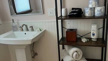 Hair dryer, towels