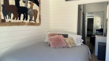 2 bedrooms, iron/ironing board, travel crib, WiFi