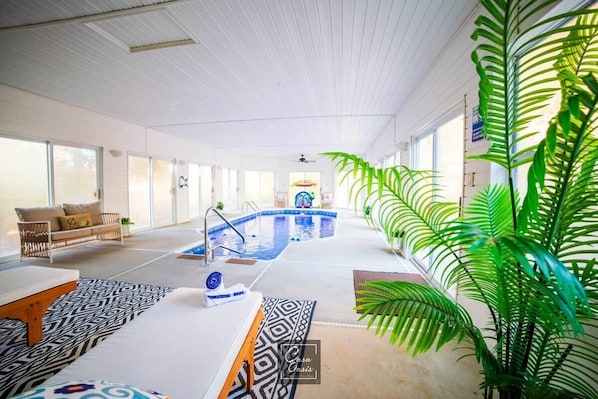 A heated pool