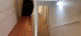 Cozy large home with. Downstairs with a closed door will be the rented space 