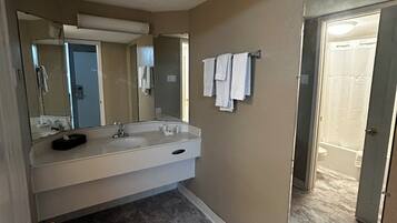 Shower, toilet paper