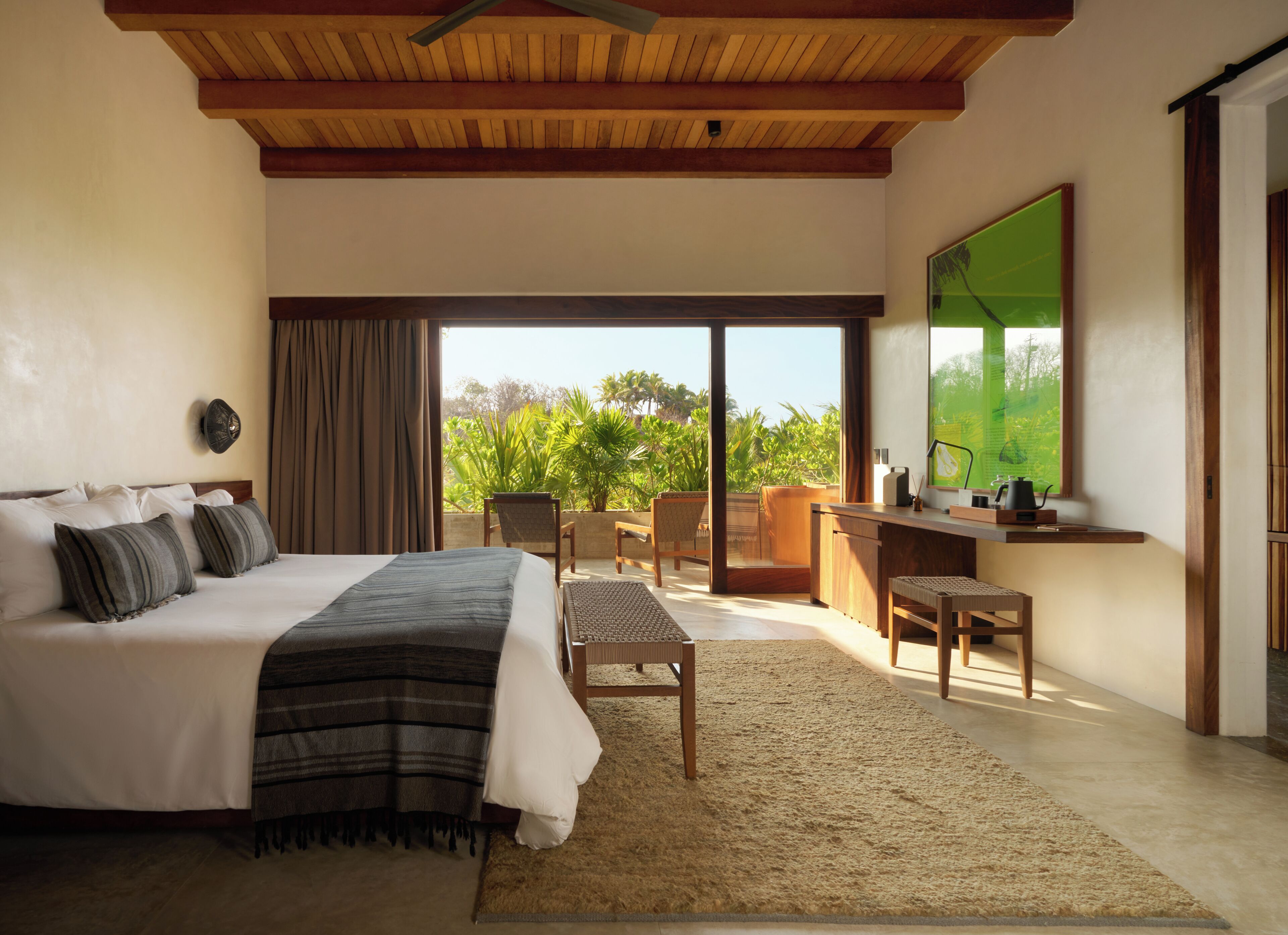 Chambre « Premier », 1 très grand lit, non-fumeurs (Hotelito Jungle) | Bureau, espace de travail pour ordinateur portable, Wi-Fi gratuit