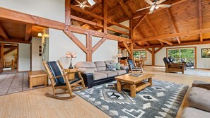 Smart TV, fireplace, video games