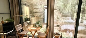 “Glass House” #3 - Modern Mirror Home w/ Hot-tub