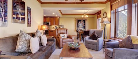 Fireplace, DVD player
