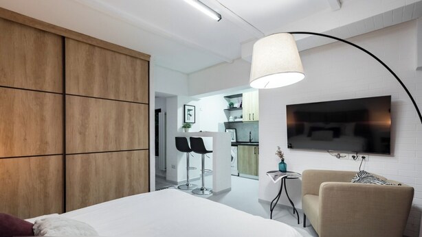 1 bedroom, blackout drapes, iron/ironing board, WiFi (free) - Industrial cozy studio in Piata Amzei (Bucharest)